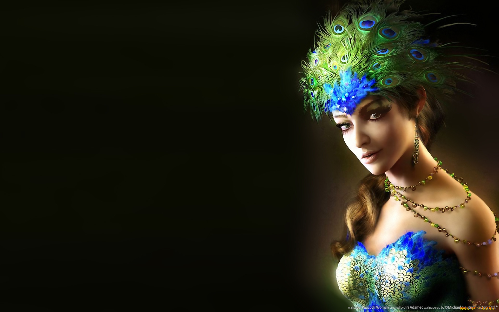 peacock, woman, , , , , , , 